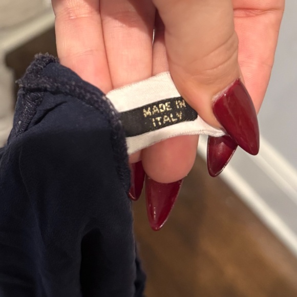 La Perla Navy Lace Slip Dress M - Picture 6 of 6